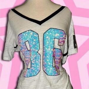 Victoria’s Secret PINK sparkly mermaid graphic tee medium